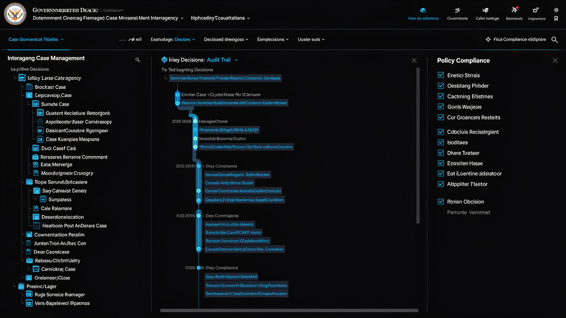 Case management with audit trail and policy compliance.