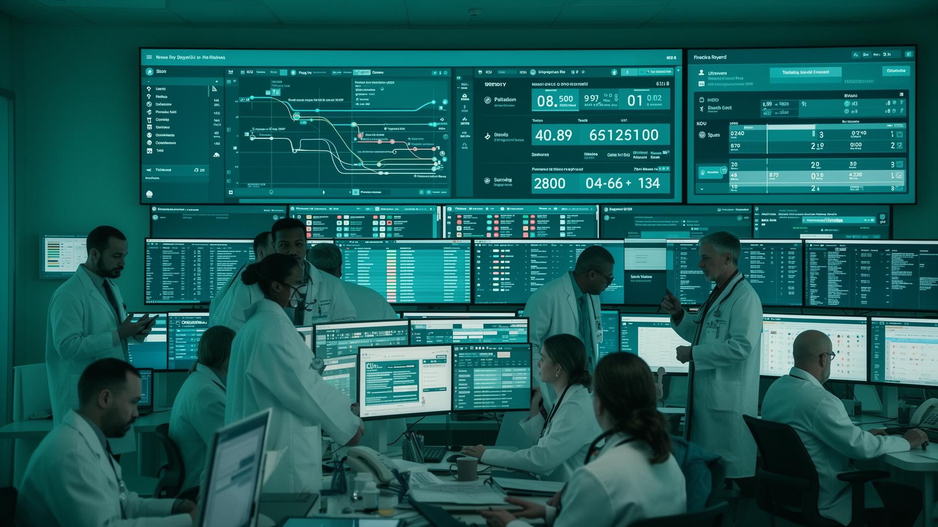 Hospital command center - patient flow and surge response.