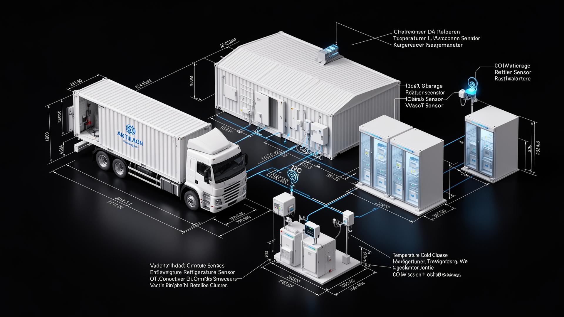 Cold chain - sensorized refrigerated logistics.